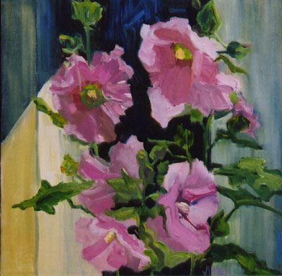 Hollyhocks