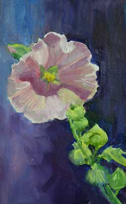 Hollyhock by the Window