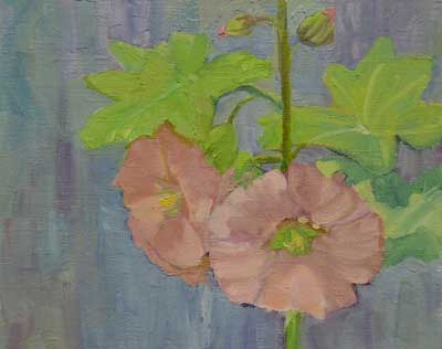 Hollyhocks