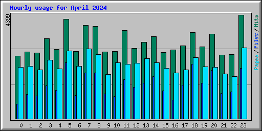 Hourly usage for April 2024