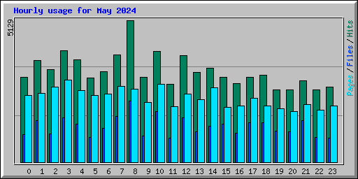 Hourly usage for May 2024